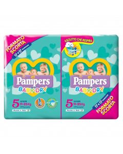 Farbene.shop | PAMPERS BABY DRYDUO DWCT JUNIOR X 34 PEZZI